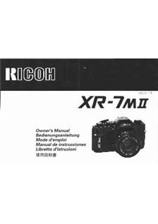 Ricoh XR 7 manual. Camera Instructions.